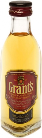 Виски купажированный шотландский Грантс Фамили Резерв 0,05 л. 40%