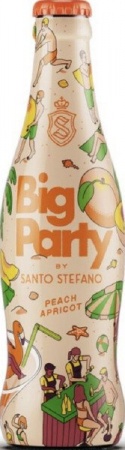 Напиток слабоалкогольный газированный особый Биг Пати от Санто Стефано (BIG PARTY by SANTO STEFANO) Персик и Абрикос 0,3 л. 5%