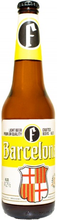 Пиво светлое БАРСЕЛОНА (Barcelona) пастер. фильтр ст/б 0,47 л. 4,2%