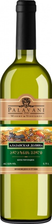 Вино ординарное Алазанская Долина серия Палавани белое п/сл 0,75 л. 7,5-12%