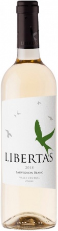 Вино сортовое ординарное из региона Центральная Долина Либертас Совиньон Блан  белое сухое 0,75 л. 12,5%