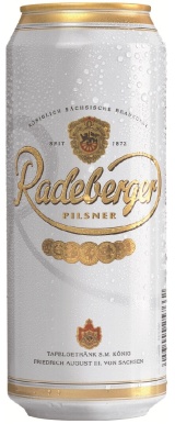 Пиво Радебергер Пилснер светлое фильтр.пастер. ж/б  0,5 л. 4,8%