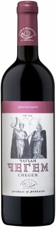 Вино ординарное Чегем кр. сух. 0,75 л. 11-12%