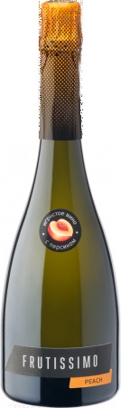 Вино игристое виноградное с добавлением персика Фрутиссимо бел. п/сух. 0,75 л. 12%