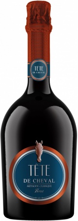 Вино игристое с защищенным географическим указанием Кубань Таманский полуостров выдержанное Тет де Шеваль бел Брют 0,75 л. 12,5%