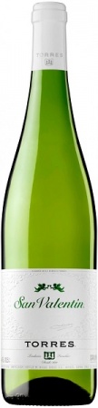 Вино ординарное Сан Валентин региона Каталония белое полусухое 0,75 л. 11%