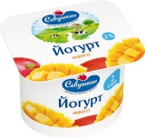 Йогурт манго п/ст 120г ТМ Савушкин