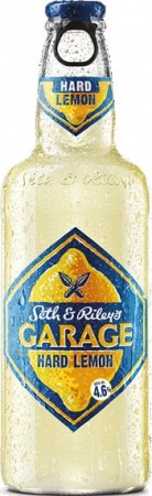 Напиток изготовленный на основе пива аромат. "Сэт энд Райлис Гараж Хард Лимон" ст/б  0,4 л. 4,6%