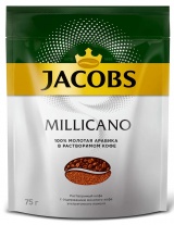 Кофе Якобс Монарх Милликано растворимый 75гр пакет