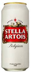 Пиво Стелла Артуа светлое пастер. ж/б 0,45 л. 5%